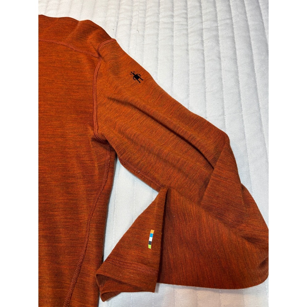 Smartwool Merino 250 Mens Large Long Sleeve Base Layer Tops Rust/Brown Lot of 2 - Picture 7 of 10